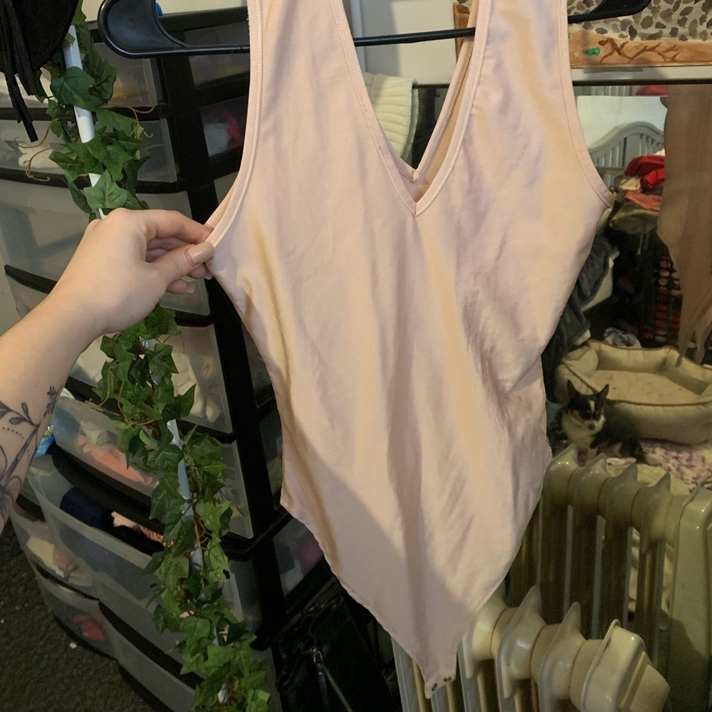 light Pink bodycon body suite
